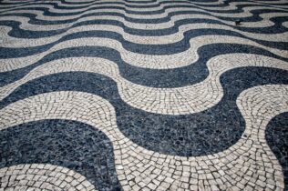 Cobblestone floor