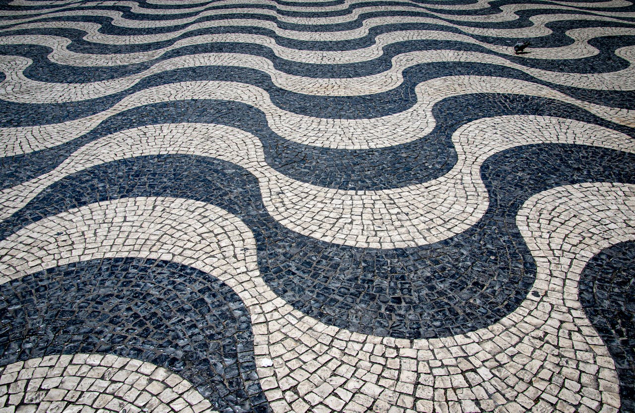 Cobblestone floor