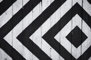 White and black wooden board