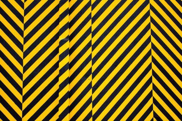 Yellow and black stripes