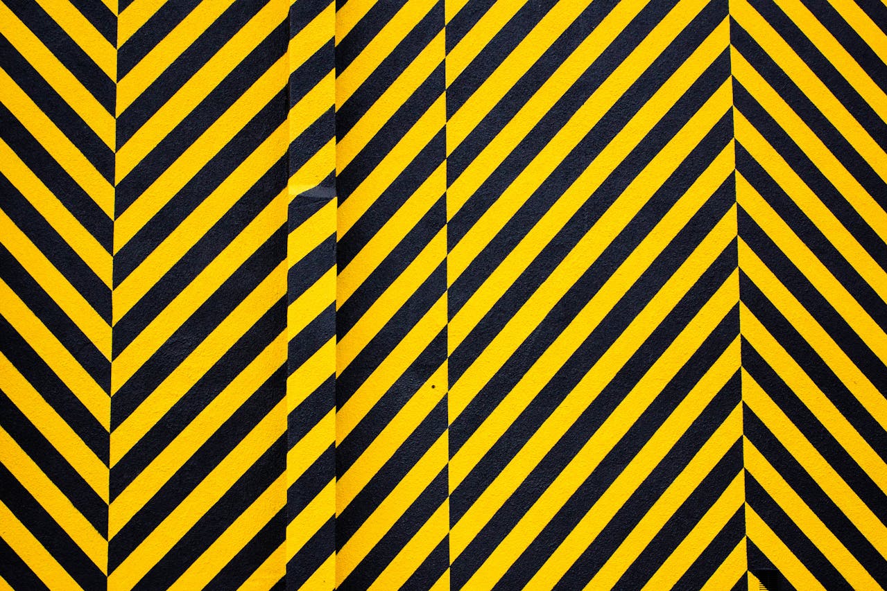 Yellow and black stripes