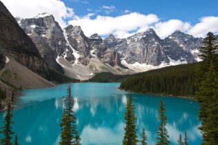 Mountains near body of water