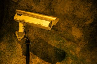 Industrial camcorder on a wall